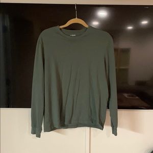 Men’s long sleeve green shirt